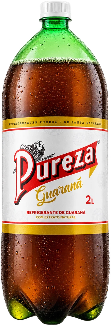 Guaraná Pureza em garrafa PET de 2 litros